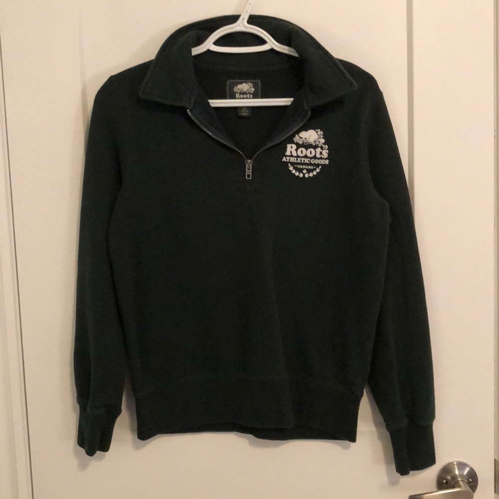 Dark Green Roots 1/4 Zip
